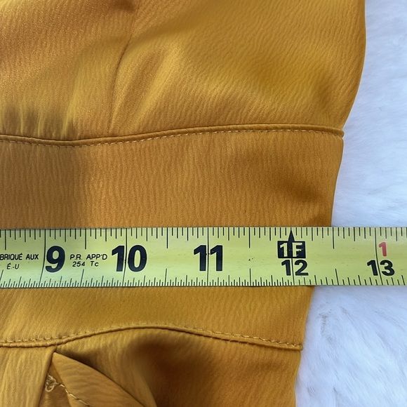 Pretty little thing mustard satin frill maxi dress - Picture 13 of 13